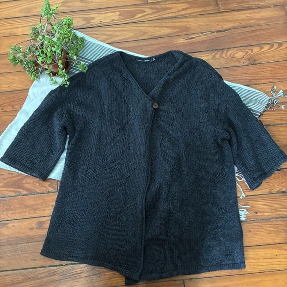 Gudrun Sjöden Thessaloniki Recycled Wool Single Button Cardigan Sweater - Picture 9 of 11